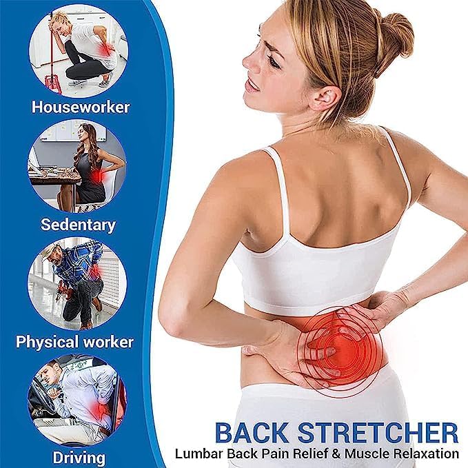 Multi-Level Magic Back Stretcher & Posture Corrector for Pain Relief – Blue