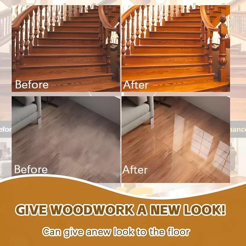 Natural Micro-Molecularized Beeswax Spray, Furniture Polish and Cleaner for Wood (Pack of 2)