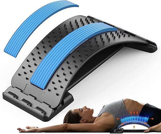 Multi-Level Magic Back Stretcher & Posture Corrector for Pain Relief – Blue